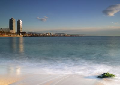 playa-barcelona-piedra-algas